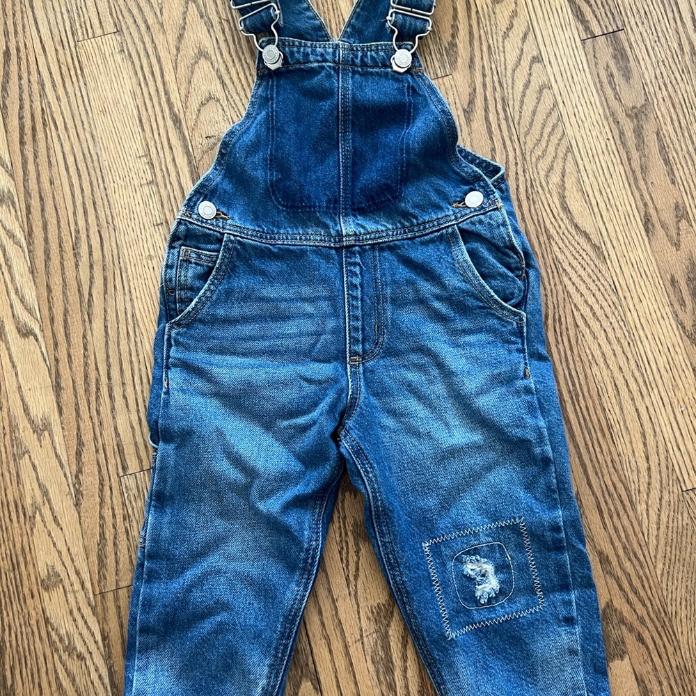 Zara Kids Baby Denim Overalls 12-18m